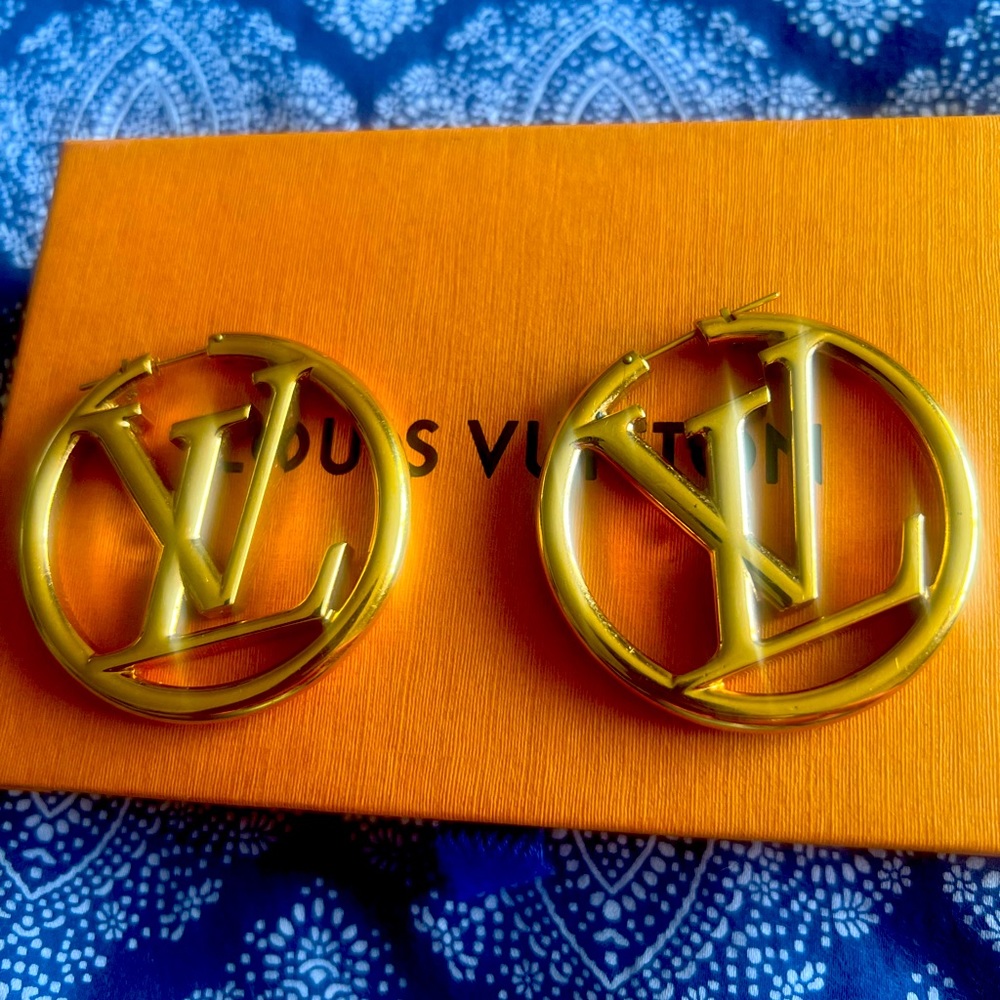 Authentic lv hoops